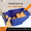 Handheld Paint Cup with Roller Brush and Blue Plastic Tray - New Material for Easy Painting