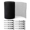 Gutter Net Plastic Gutter   Mesh, Leaf Protective Cover, 6mm Net Hole Size,   Size, 10 Clip Hooks,