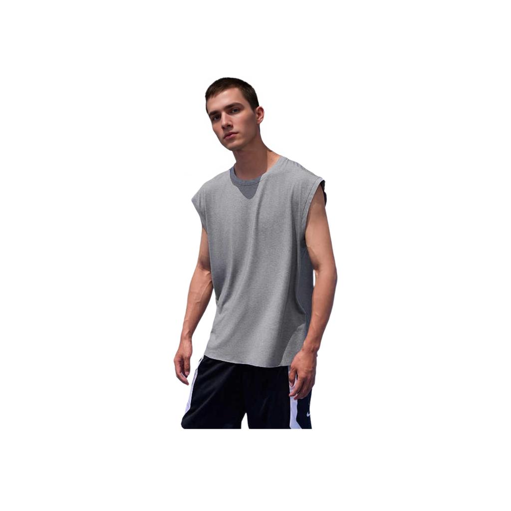 Nike Quick-Dry Sleeveless Yoga Knit Sports Soft Lightweight Round Neck Tank Top Men Tops Light-Smoke-Grey DM7824-077