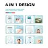 VGR V-733 6-in-1 Multi Functional Hair Trimming Set Home Shaver Ear and Nose Hair Full Body Private Area Hair Removal Machine IPX7 Waterproof Set