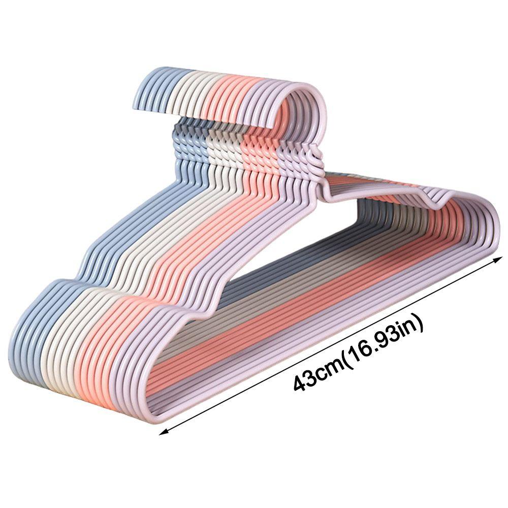 Durable 43cm Clothes Hangers Non Slip Stainless Steel Clothes Rack Clothes Storage Hangers Clothe
