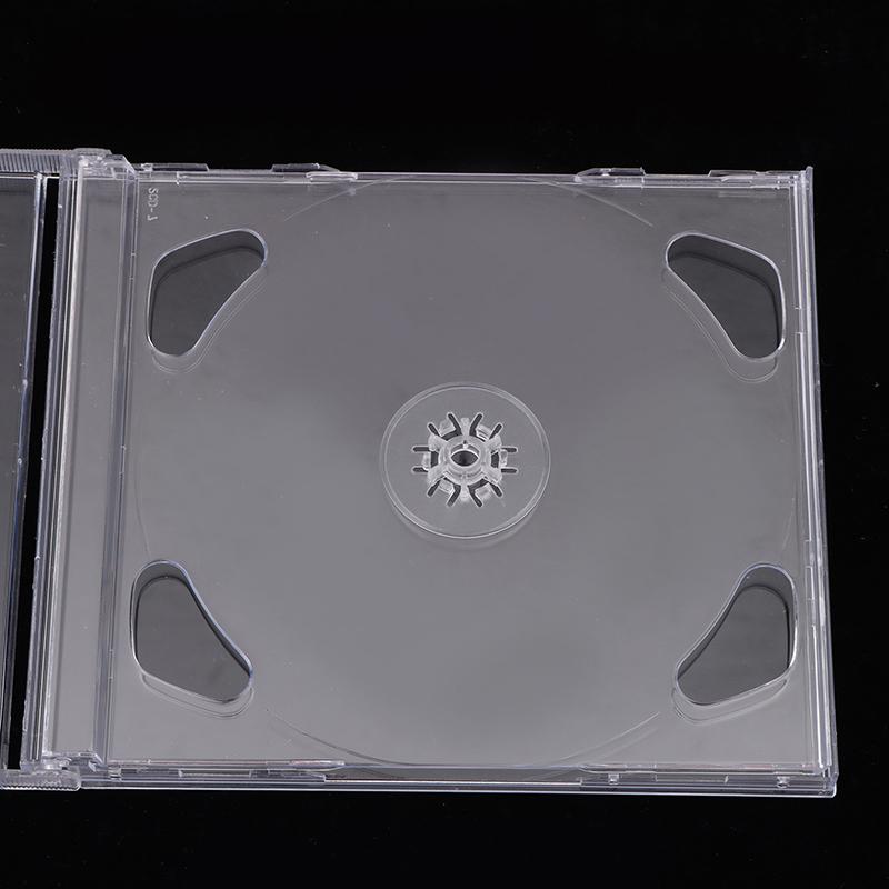 Boîtier DVD double disque en plastique transparent Boîtier d'emballage de rangement CD portable Boîte DVD durable Boîte de rangement pour CD DVD épaissie