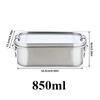 Stainless Steel Lunch Box for Kids And Adults, Portable Leak-Proof Bento Box, Travel Food Meal Prep Container Dishwasher Safe