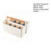 Storage Box With Wooden Handle Pen Holder 8 Compartments Desktop Stationery Organizer Marker Watercolour Pencil Storage For Home