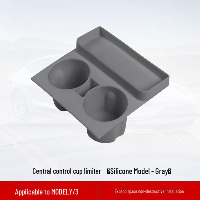 Tesla Model Y/3/YL Center Console Silicone Cup Holder Sleeves - Full Coverage Accessories