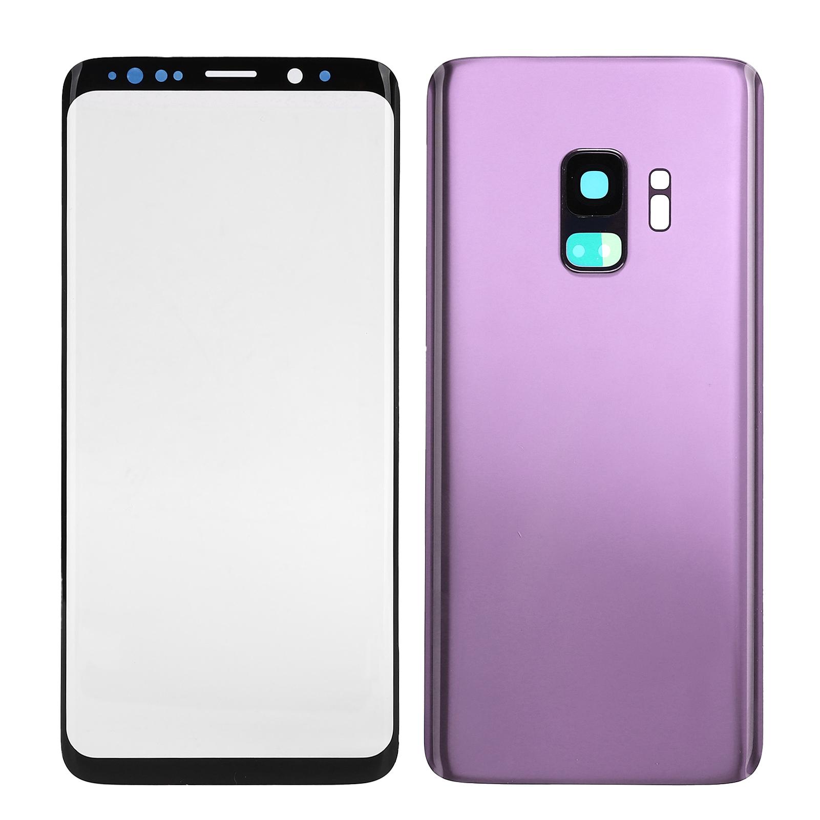 

Задняя стеклянная крышка для телефона, передний экран, стеклянная линза, набор для замены для Samsung S9 G960Gold фиолетовый