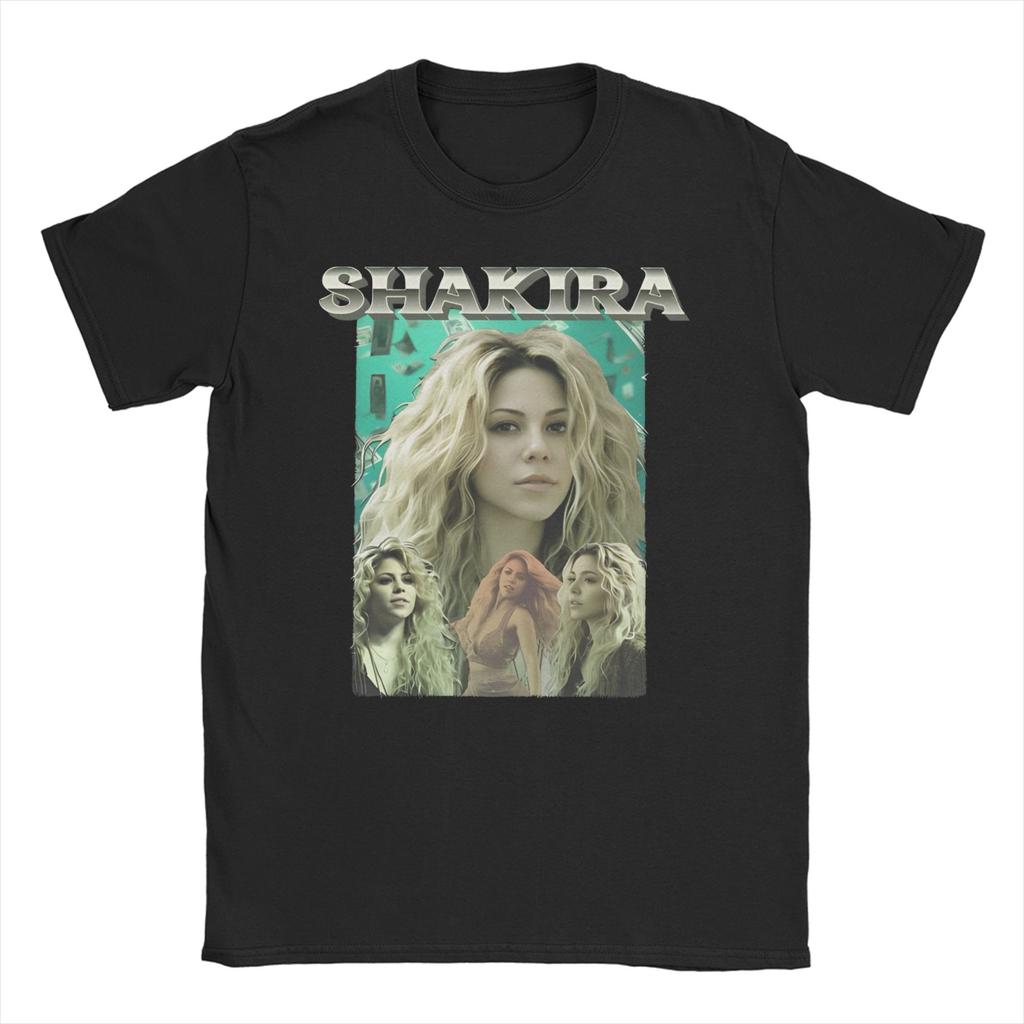 T-shirt Unisex Le Donne Non Piangono Più World Tour Concerto di Shakira Maglietta in Puro Cotone T-shirt a Manica Corta Girocollo Abbigliamento