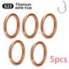 1/5Pcs Nose Rings G23 Titanium Lip Ring For Women And Men Piercing Jewelry Hoop Earrings Mixed Color Body Clips Hinged
