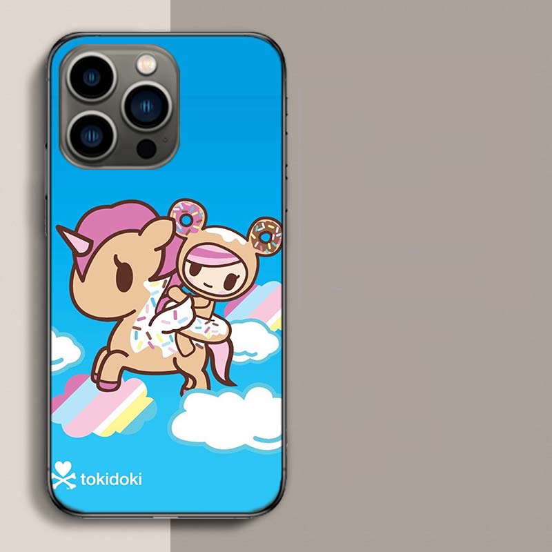 Japan Cute T-Tokidokis Phone Case For Iphone 17 Air 15 Pro 14 Plus 16 Pro Max 17E 16E 12 13 Mini 11 Cover Cute Fundas