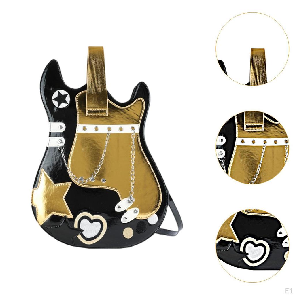 Gitarrenförmiger Rucksack Kreative Mode Handtasche für Dating Arbeit Urlaub Party