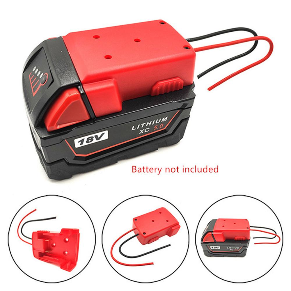 Battery Adapter For Milwaukee M18 18-20V Power Connector Adapter 12AWG Wires