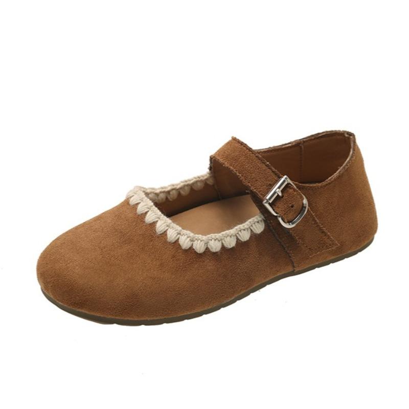 Fashion Flats Women Shallow Loafers Shoes Fashion Suede Autumn Casual Sneakers 2025 Designer Elegant Shoes New Trends Mujer Zapatillas