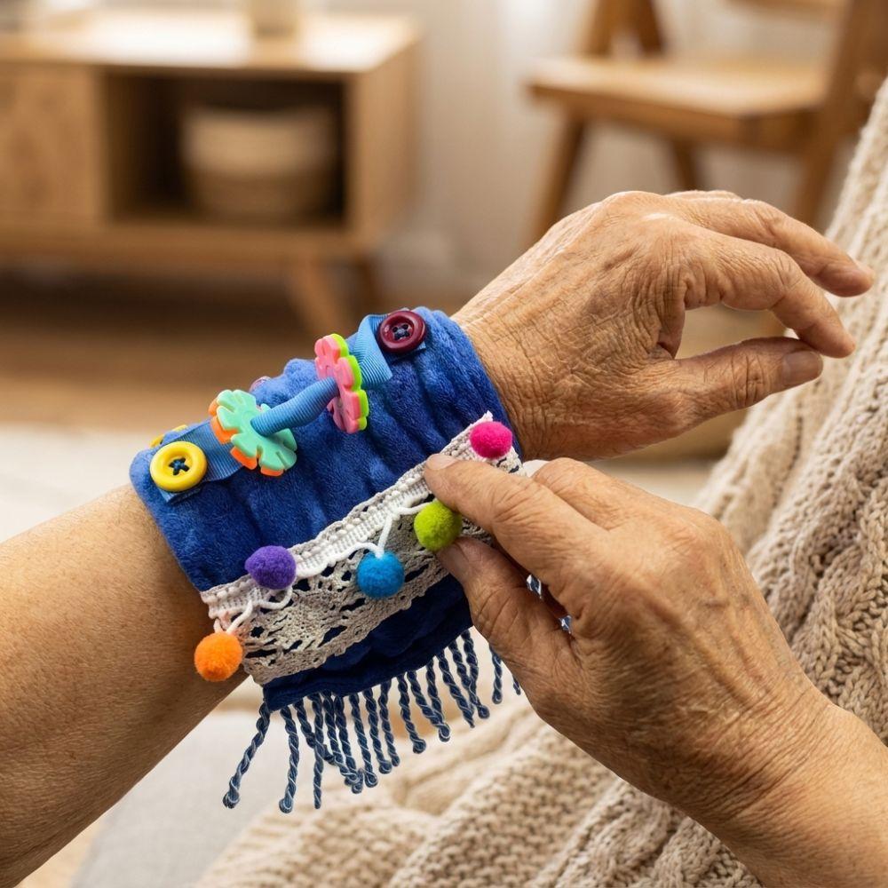 Skin-friendly Fidget Pillow Sleeve Multi-sensory Stimulation Fidget Blanket Perception Training