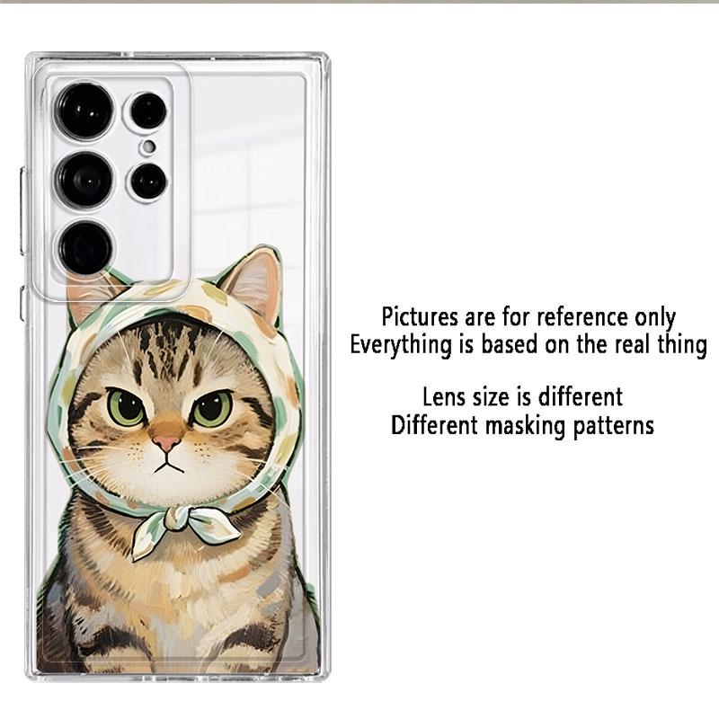 Cartoon Cat Phone Cover Case for Samsung Galaxy S26 S23 Ultra Note 20 Ultra 10 S24 S22 FE S21 S20 Plus S25 Edge