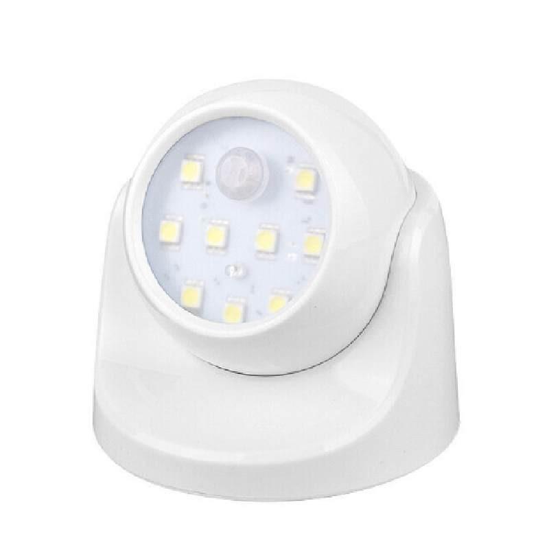 

Белый светодиодный светильник с датчиком движения, 360-градусным вращением и эффективным энергосбережением белый