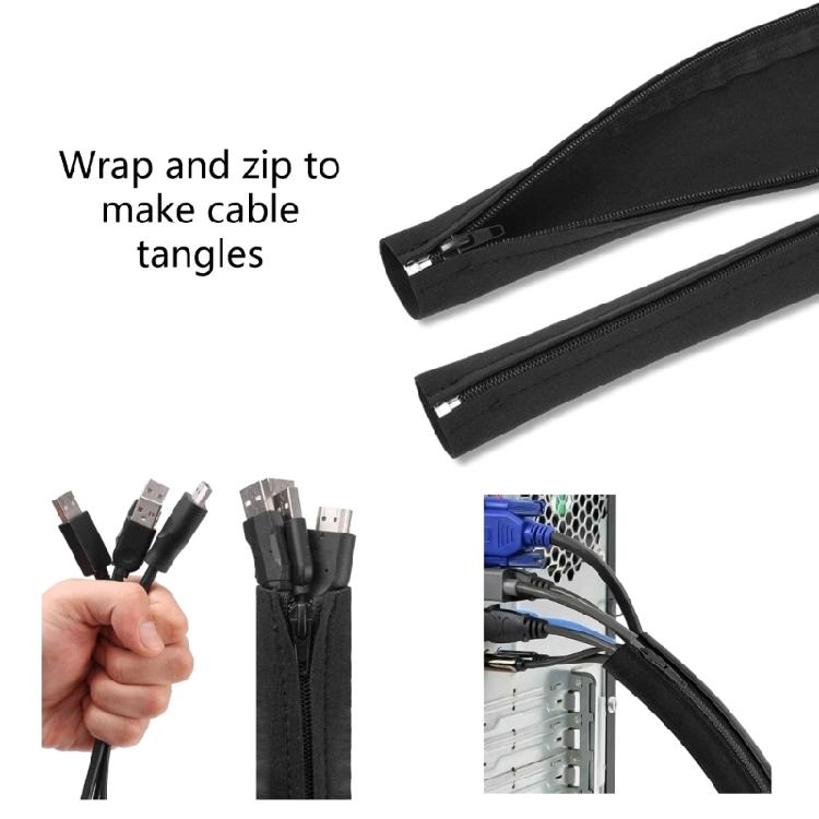 Ärmel mit Reißverschluss Benutzerfreundliche Kabelführungslösung Praktische Kabelabdeckung