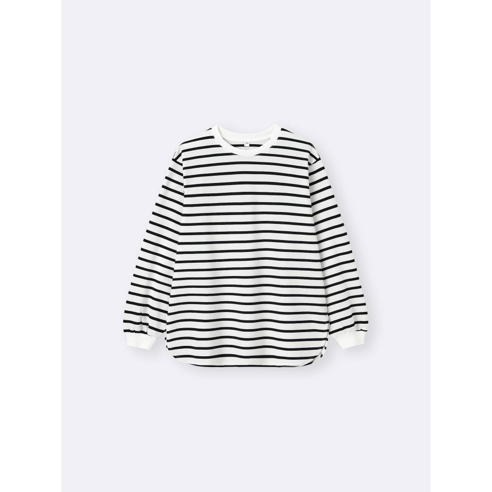 Gu By Uniqlo LighT SweaT Oversized T  Long Sleeve 