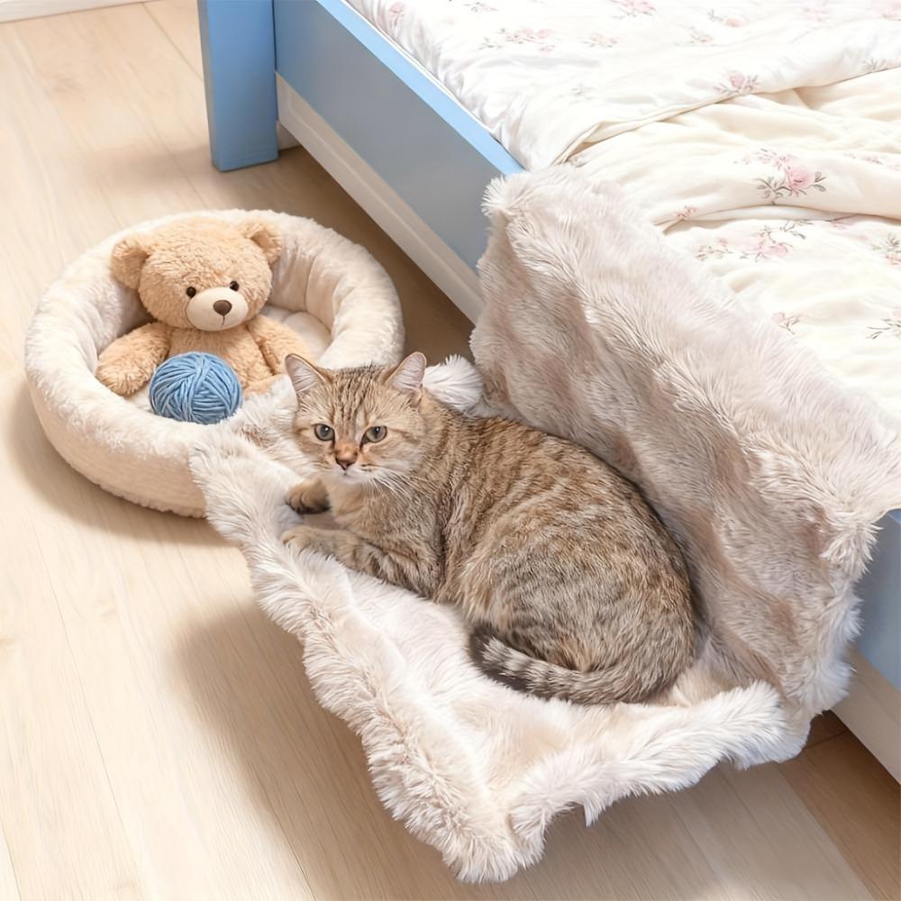 1PC Cat Hammock Household Stable and Safe Winter Warm Hanging Removable and Washable Folding Cat Climbing Frame
