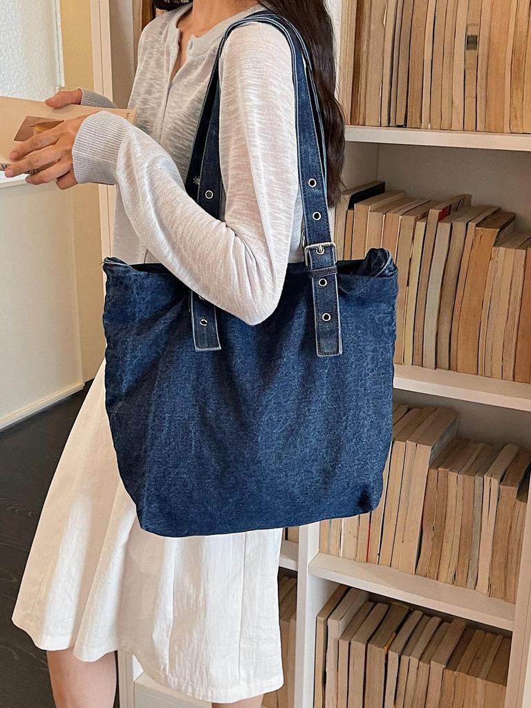 Japanische Retro-Denim-Crossbody-Tasche für Damen – Lässige künstlerische Umhängetasche für Studenten