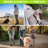 DANOFY Dog Long 20m Long Round Rope for and Large Easy To Sponge Retractable Dog Walking Reduces Shock Green Leash, - Small, Medium, Dogs, Reflective,