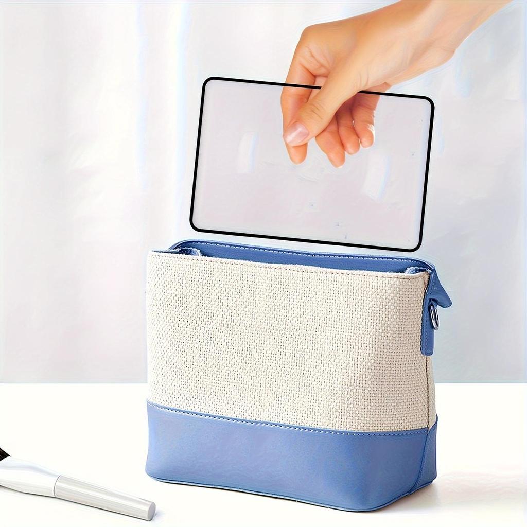 1PC 3x Card Magnifying Glass Portable Transparent PVC Magnifying Glass