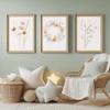 Set di Quadri da Parete in Tela Floreale Acquarello Boho, Stampe Ghirlanda Botanica, Decorazioni per Casa Minimaliste per Nursery Soggiorno Camera da Letto, Regali