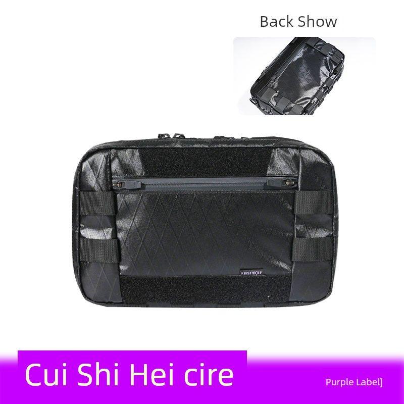 

Mechanical Style College Student Tactical Shoulder Bag [Purple] Obsidian Black VX21 body