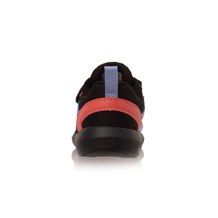 Li Ning Kids Sports Lifestyle Series Velcro Non-Slip Wear-Resistant Breathable Casual Shoes Kids Casual Shoes Black Blue Orange YKAP148-31