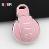 Pink Tpu Car Key Case Cover Protection Shell For Bmw Mini Coopers One Jcw F56 F55 F54 F57 F60 R55 R56 R57 R58 R59 R60 S Roadster