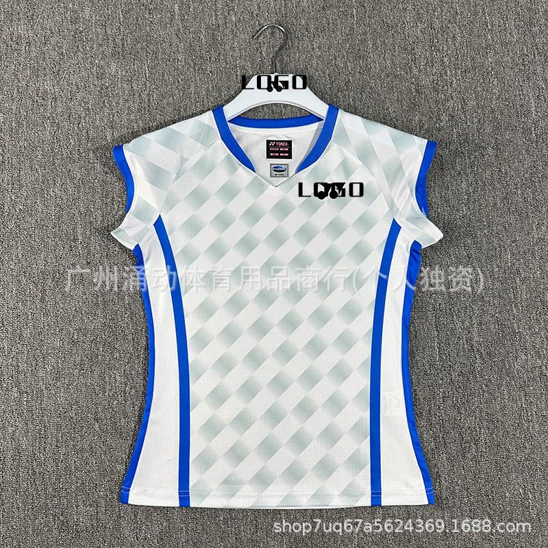 Womens Badminton Performance Shirt With Fly Sleeve Quick-Dry Breathable Sport Top Training