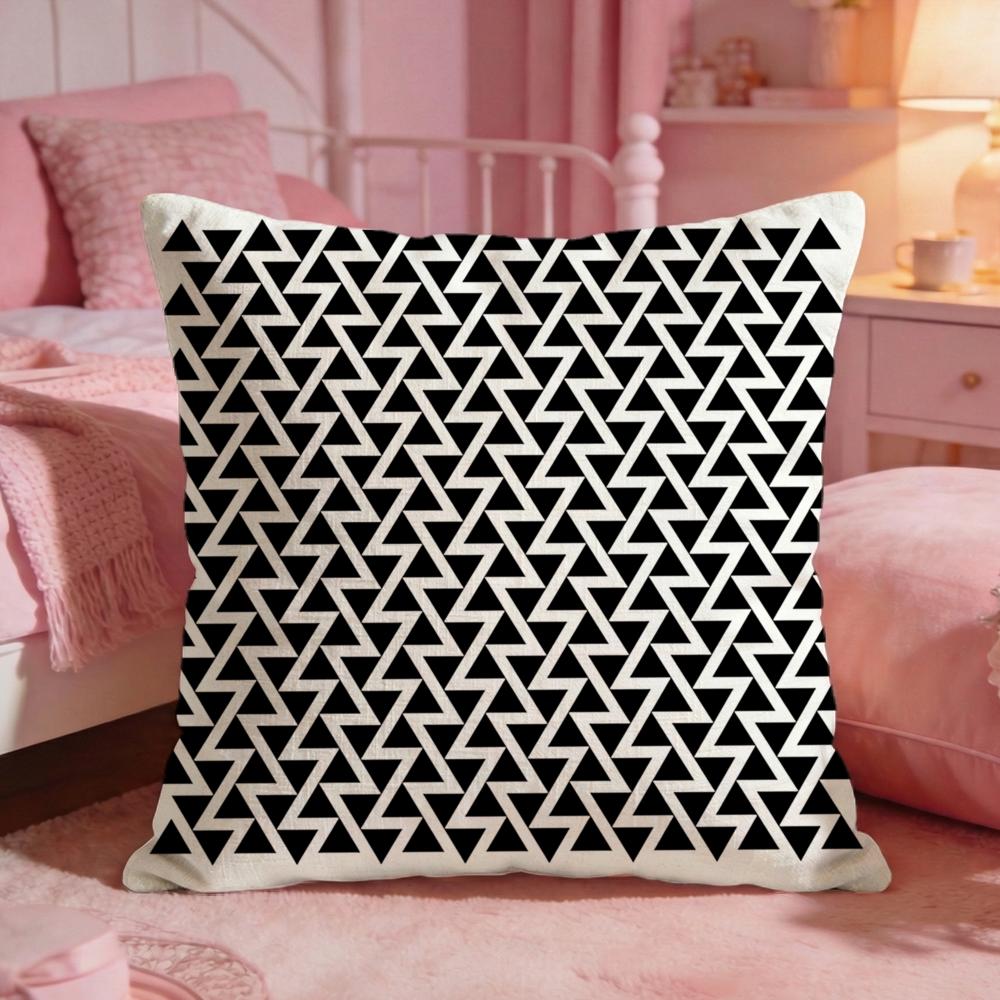 DecorTriangleS Cushion Cover Premium Comfort Reversible Pillow Cove Two In One Design for Any Room  Car Interior