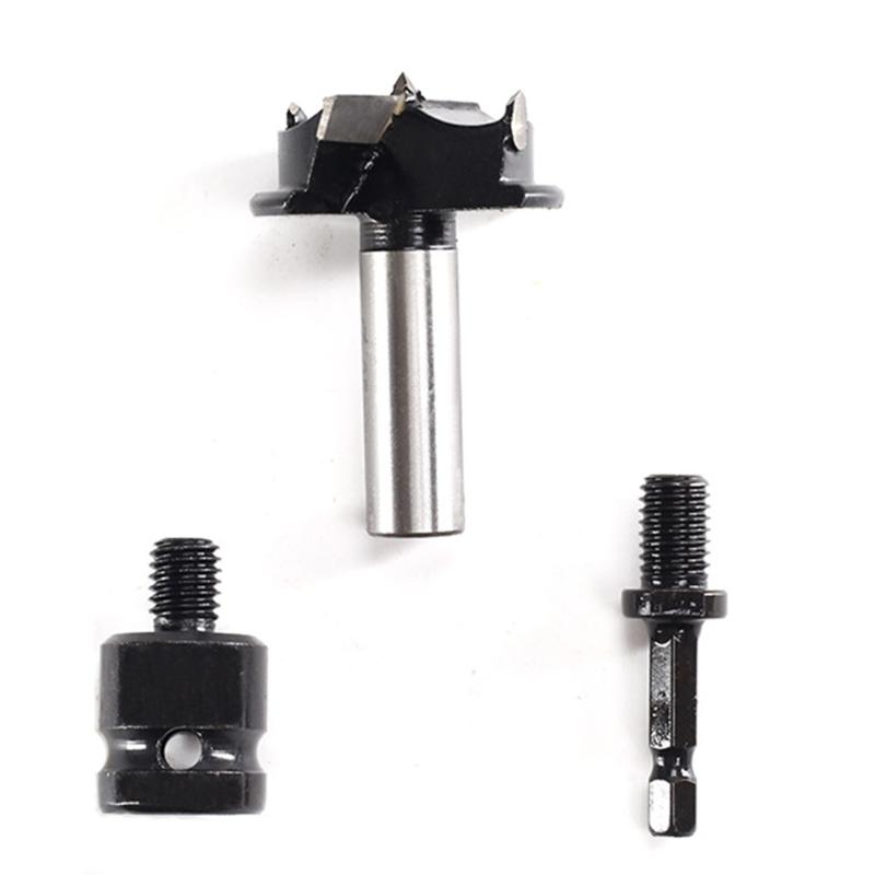 

3pcs Carbide Tipped Forstners Drill Bit Carbide Tipped Forstners Drill Bit for Woodworking Hinge Cutter & Door Clocks 1