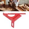 Woodworking Semi Circular Pointer Angle     Aluminum Alloy Carpenter Protractor 3D   Multifunctional Ruler