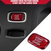 Carbon Fiber Pattern Engine Start Button Cover Trim for Volvo S60 / Inner Push Start Stop Button Trim Sticker/Durable Polyurethane / 1 Pcs Red
