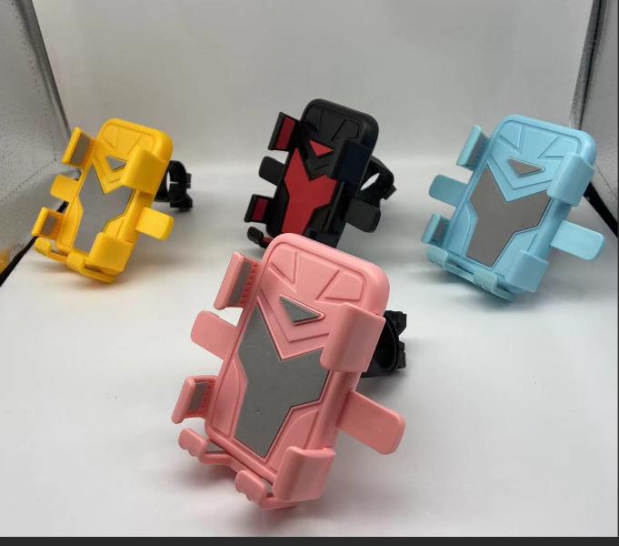 Shockproof Foldable Mobile Phone Holder for Bikes - Anti-Shake Car Mount for Riders Handlebar Mount чёрный