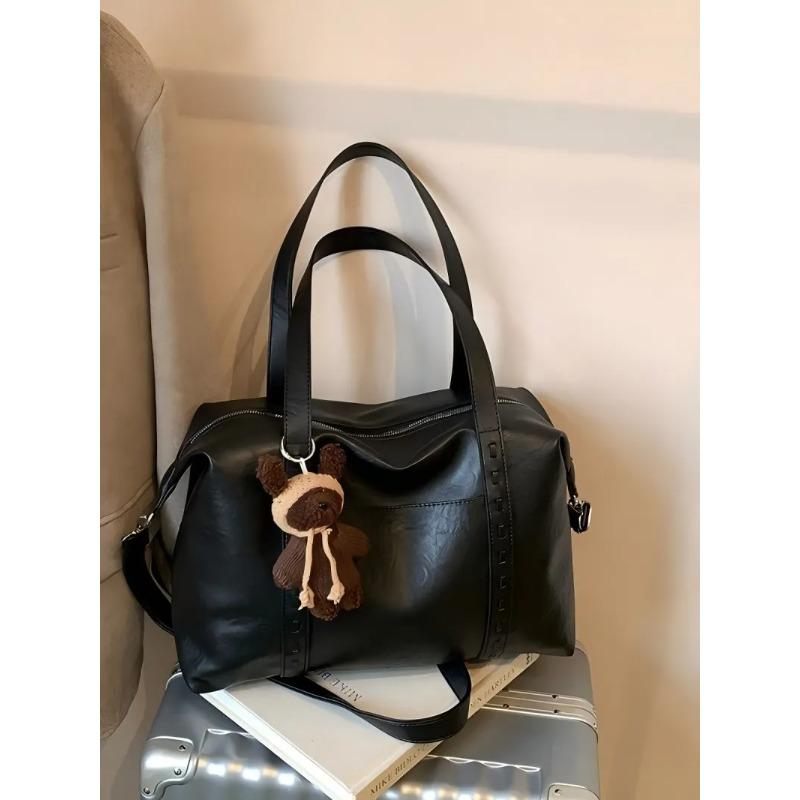 Casual Lage Capacity Women Tote Bag Simple Commuting Designer Luxury Female Shoulder Bag High Quality PU Leather Handbag