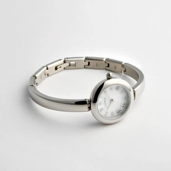 Awesome Bangle Stamp White Watch