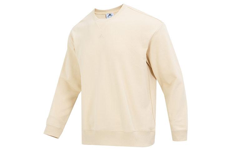 Adidas Sweatshirts Men s Khaki Crew Neck Moderate Regular HY3403 XXL