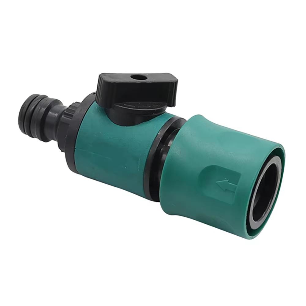 Plastic Valve with Quick Connector for Agriculture Garden Watering Prolong Hose Irrigation Pipe Fittings Hose Adapter Switch