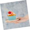 WINOMO 6 Pieces Simulation Food Cupcake Model Food Sample Cupcake Model Sample Food Model Bread Western Food Simulation