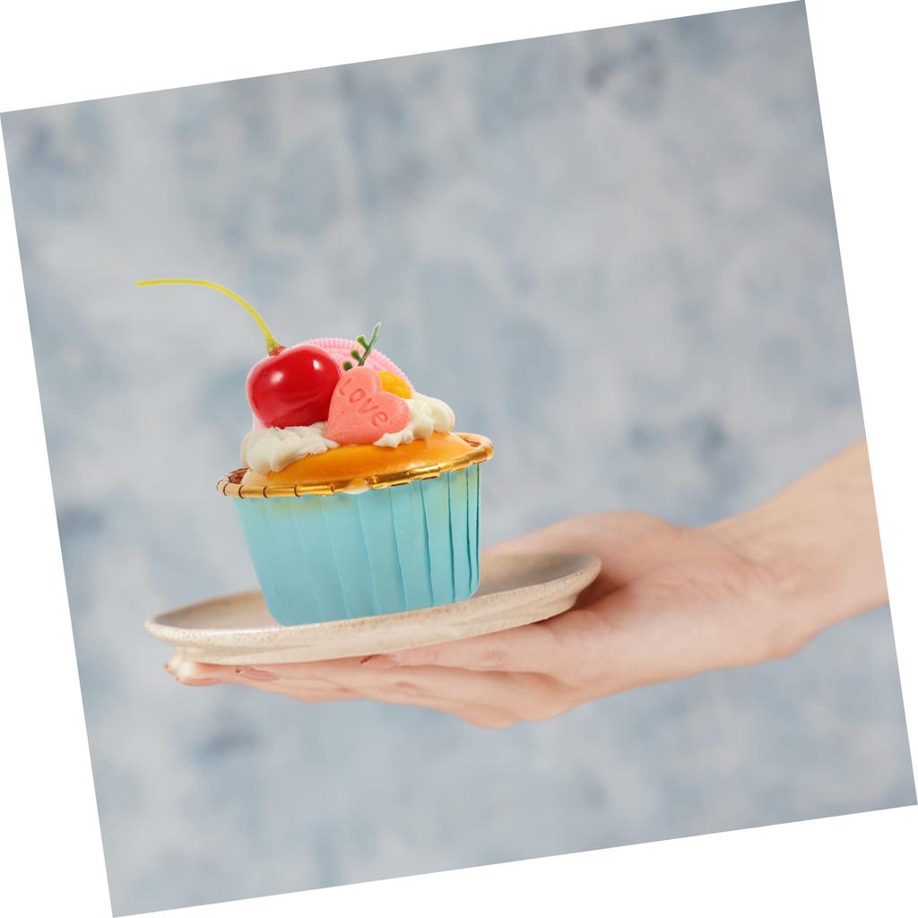 WINOMO 6 Pieces Simulation Food Cupcake Model Food Sample Cupcake Model Sample Food Model Bread Western Food Simulation