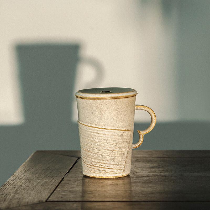 Wanqiantang Ceramic Office Tea Cup - Black Iron Glaze