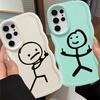 Cartoon Matchman Soft Phone Cover Case for Samsung Galaxy S25 S23 Plus S22 Ultra S20 FE A26 A25 S24 S21 A35 A55 A24 A34 A36 A54