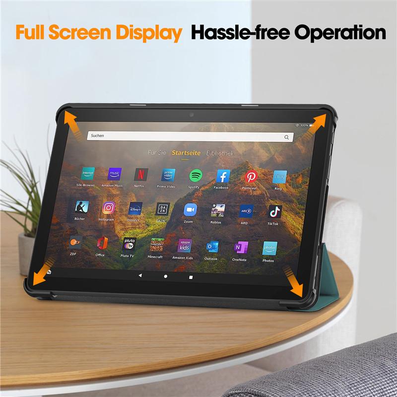 Θήκη Tablet Για Fire HD 10 HD10 Θήκη 2023 Χαριτωμένη Γάτα Λουλούδι Ζωγραφισμένη Σκληρό PC Πλάτη Για Fire HD 10 Tablet 2023 Θήκη Κάλυμμα Αυτόματος Ύπνος/Εγρήγορση