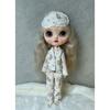 For Blythe Doll 30CM Body 1/6 Ob24 Azone Doll Clothes Stripe Pajamas Sleepwear Silk Printed Pattern Pajamas Suit Girl Clothes
