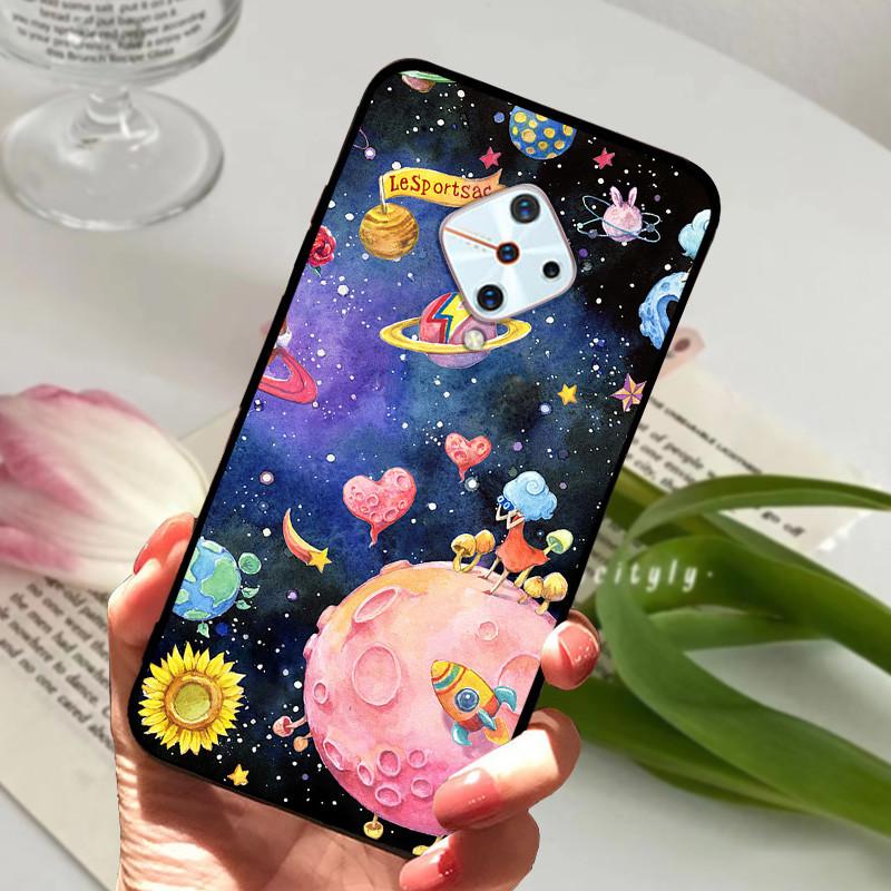 For Vivo V17 Case Cover S1 Pro Silicone Soft Painted Phone Case for VIVO 1920 V17 Russia Case TPU Bumper for vivoV17 V 17 s1Pro