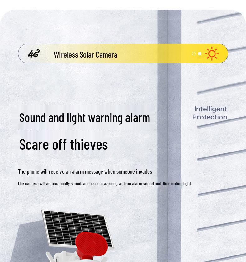 360° HD Solar-Powered Outdoor Camera with Night Vision and Remote Mobile Monitoring