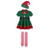 2026 Boys Tops Set Child Christmas Gift Carnival Party Dress Kids Halloween Elf Cosplay Costumes Suit Baby Girls Clothes Sets