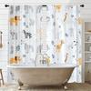 2PCS Digital Printed Curtains, Cute Cartoon Animals Kids Nursery Pattern, Window Drapes for Living Room Bedroom Home Decoration