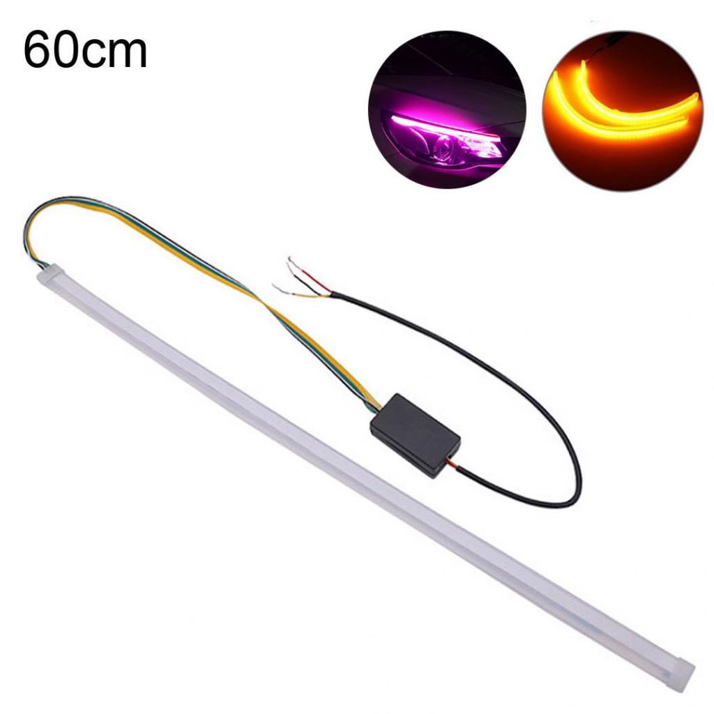 Ultra-ince Çift LED Auto Car DRL Gündüz Farı